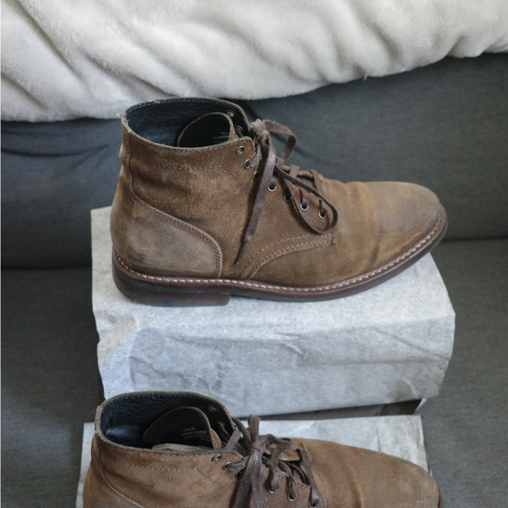 Thursday Boot Company Brown Leather Boots Ankle-High Design - Picture 5 of 11